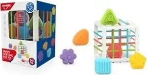 w&k Klocki i sorter 7szt — wooden stacking and sorting toy, 7 pieces