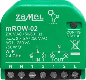 Zamel Supla - odbiornik 2-kanałowy Wi-Fi z monitorem energii mROW-02