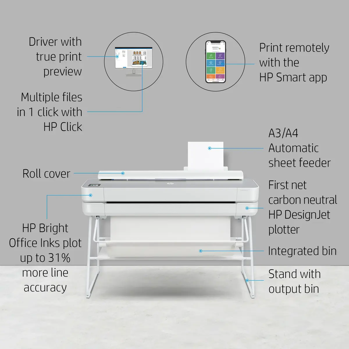 HP Designjet Studio Steel 24-in Принтер Photo 9