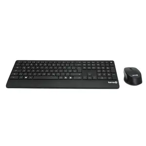 Wortmann AG TERRA Desktop 4000 Wireless AES keyboard and mouse set, DE QWERTZ layout, 105 keys, USB receiver, black