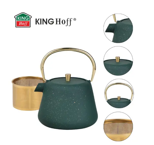 Cast Iron Teapot KingHoff KH-1933 1L Photo 3