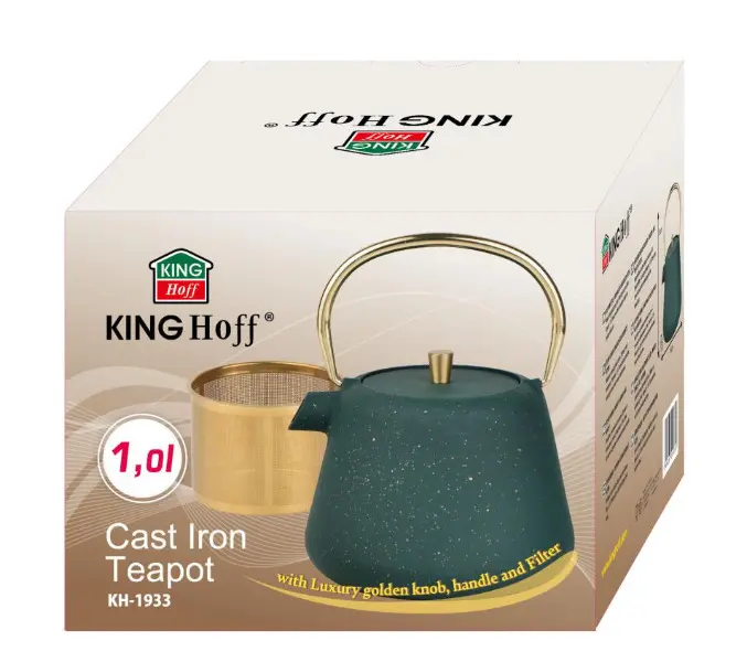 Cast Iron Teapot KingHoff KH-1933 1L Photo 5