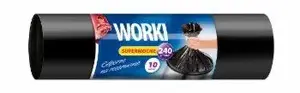 Trash Bags Anna Zaradna 240 L 10 pcs LDPE Black AZ1-WNS-3906
