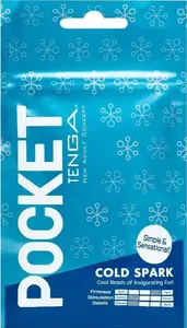 Одноразовый мастурбатор для мужчин TENGA Pocket Cold Spark, компактный карманный рукав
