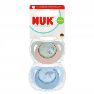 Knupis Nuk komplekts 2 gab. 18–36 mēn., silikons, bruņurupucis/vals dizains (MPN 10177246)