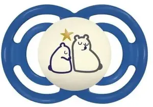 Knupītis MAM BABY MAM-6+ Perfect Night — ortodontisks, 6+ mēn., spīd tumsā
