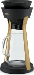 Coffee brewing station MELITTA AMANO black‑gold with dripper — Melitta