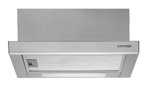 Concept OPV3150 cooker hood Semi built-in (pull out) Silver 300 m³/h
