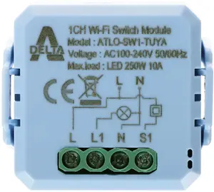 LED lighting controller GENWAY ATLO-SW1-TUYA Wi‑Fi Tuya Smart — single-channel smart switch