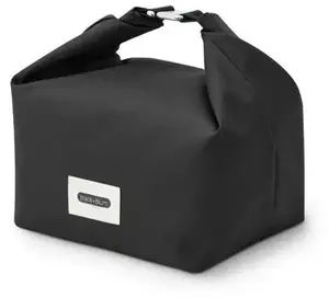 Pusdienu soma Black + Blum BB-Lunch bag czarny — izolēts atkārtoti lietojams ēdiena maisiņš