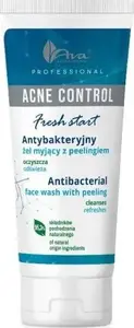 Facial cleansing gel with scrub Ava Acne Control Professional, antibacterial, 200 ml