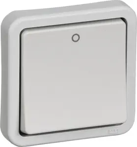 Switch, Lauritz Knudsen Opus® 74 2-pole 16 A 440 VAC light gray