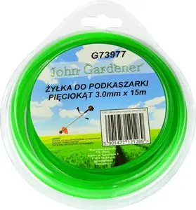 Леска для триммера GEKO пятиугольная 3,0 мм × 15 м – сменная нить для бензокосы