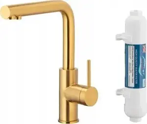 Кухонный смеситель kfa² DUERO PURE BASIC с функцией фильтрации воды и фильтром Hydro, матовое золото