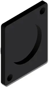 Blind plate Procab VCD10-P, D-size, pack of 100