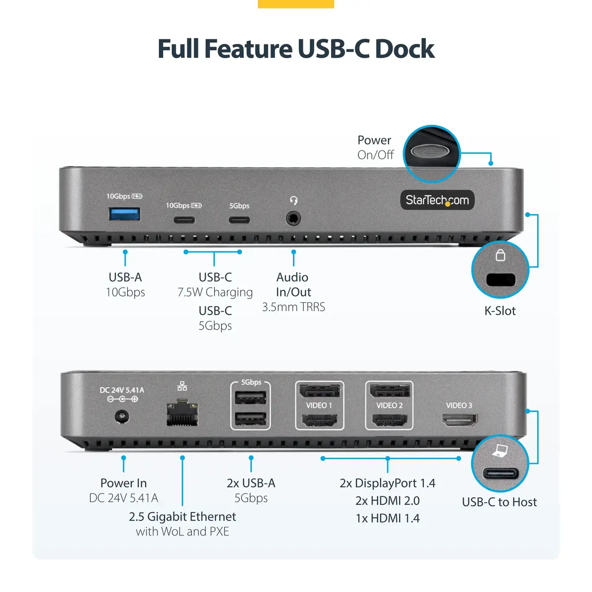 StarTech.com 116E-USBC-DOCK laptop dock/port replicator 116E-USBC-DOCK Photo 9