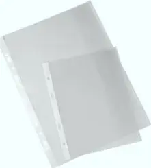 Biurfol document sleeves with flap B4, perforated edge, dotted pattern, pack of 25