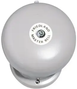 Industrial Bell No name THORKILD LARSEN Masterbell 24V DC, gray bowl Ø154 mm, sound pressure 91–94 dB at 1 m