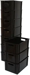 Storage box SmartStore Basic Box black 12.5 L plastic container for organization
