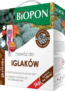 Удобрение BIOPON Biopon Nawóz Jesienny Do Iglaków 3 кг — осеннее удобрение для хвойных