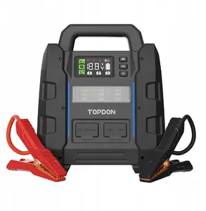 Пусковое устройство и тестер автомобильного аккумулятора Crystal Ink TOPDON V4500 Plus, переносной стартер и тестер
