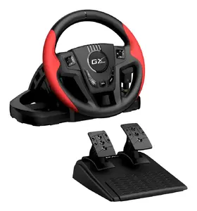 Genius SpeedMaster Black, Red USB Steering wheel + Pedals PC, PlayStation 4, Playstation 3