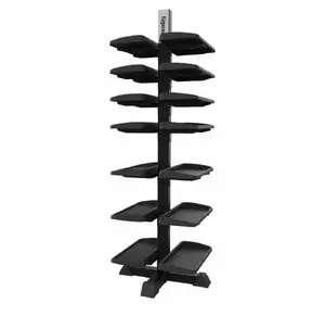 Dumbbell Rack Tiguar TI-SXPLUR014V3 black — compact vertical stand for dumbbells