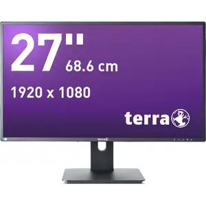 Wortmann AG TERRA LCD/LED 2756W PV V4 GREENLINE PLUS Dators Mores 27 collas Full HD 1920 x 1080 Melns Iebūvēti skaļruņi VESA Augstuma regulēšana
