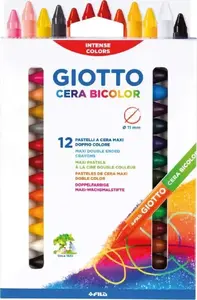 Восковые мелки Giotto двусторонние 24 цвета модель 385068