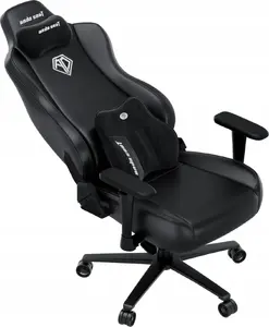 Spēļu krēsls Anda Seat Novis Plus XL — ādas, grozāms, melns, XL izmērs