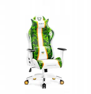 Spēļu krēsls Diablo Chairs X-One 2.0 Small Craft Edition — kompakts ergonomisks sēdeklis PC un konsolēm