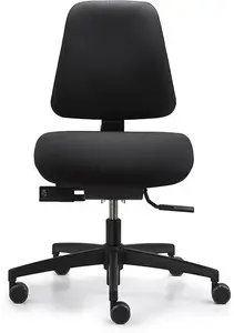 Office chair Dauphin® Shape S, black — model TL0066-100.033, armless ergonomic task chair