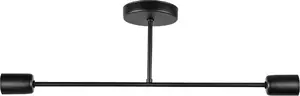 Подвесной светильник ORNO SOLO 2P E27, 2 патрона, макс. 2x60W, черный