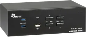 Inter-Tech AS-42HUS KVM переключатель Черный