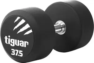 Гантель Tiguar TI-WHPU0375 с резиновым покрытием 37,5 кг