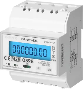 Трёхфазный счётчик электроэнергии ORNO OR-WE-528, 100A, MID, 4 модуля, на DIN-рейку TH-35 мм