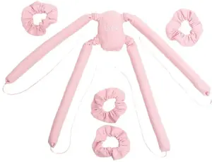Валики для завивки волос GLOV CoolCurl Spider Set для длинных и средних волос, холодная укладка, розовые, 4 шт.