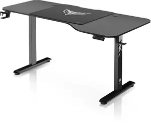 Galdiņš Diablo Chairs X-Tensio 1600 melns 160×75 cm – regulējams augstums spēļu/ kanceles galds