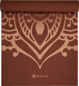 Yoga mat Gaiam Intense Sundial Layers 5 mm – non-slip exercise mat