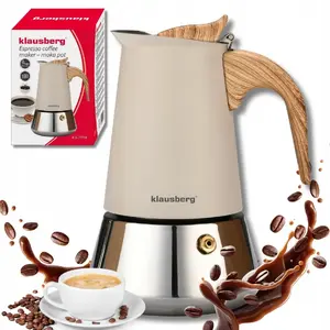 Stovetop Coffee Maker Klausberg KB-7994, 200 ml — induction-compatible