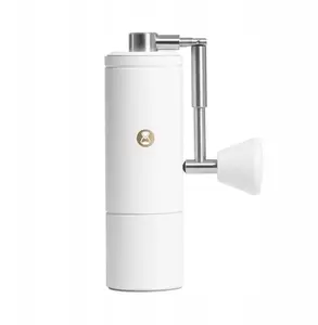 Kafijas dzirnaviņas Timemore C5 PRO Sandstone White — manuālas koniskās dzirnaviņas, portatīvas