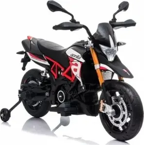 Электромобиль LEAN Sport Aprilia A007 – детский на аккумуляторе, черно-красный
