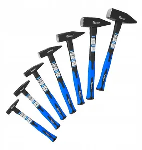 GEKO hammer set 7-piece fiberglass handles, weights 100 g–2000 g