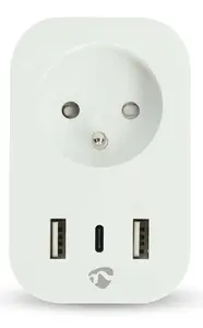 Nedis WIFIP121EWT smart plug 3680 W Home, Office White
