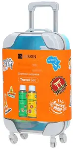 Ceļojuma komplekts mazā koferītī HiSkin — šampūns 75 ml + kondicionieris 75 ml
