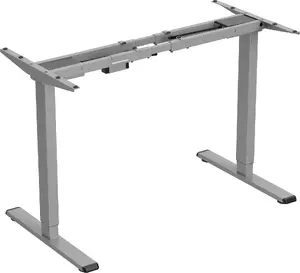 Powerton elektriski regulējams galda rāmis Stelaż, regulējams izpletums 500 mm, pretkolīzijas sistēma, pelēks, 100 kg slodzes kapacitāte