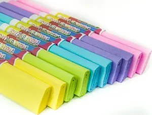 Polsirhurt crepe paper 25 x 200 cm, pastel mix, 5 sheets pack