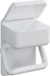 Toilet paper holder Wenko model 6326, wall-mounted, white