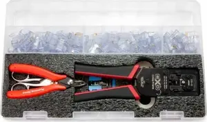 Набор окончательной обжимки Platinum Tools EXO PL-90185 — комплект для оконцовки сетевых и коаксиальных кабелей