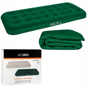 Inflatable Camping Mattress nils extreme NC2801, 191 x 73 x 22 cm, green